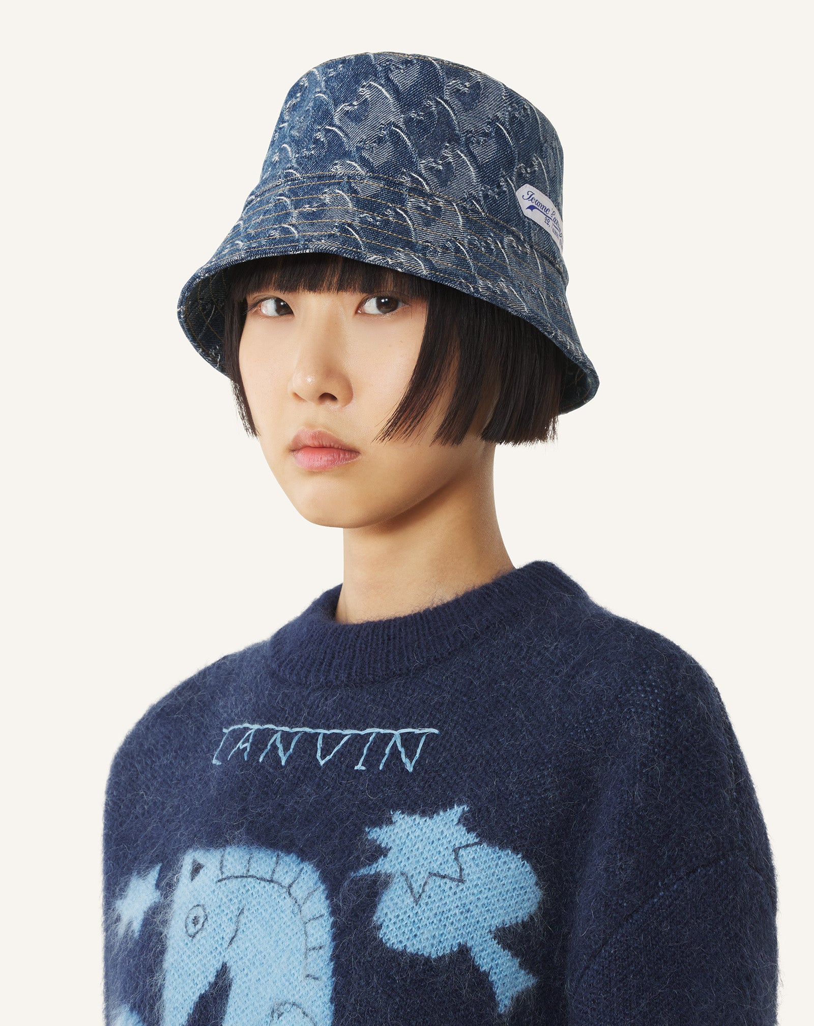 LUNAR YEAR BUCKET HAT IN DENIM - Image 2
