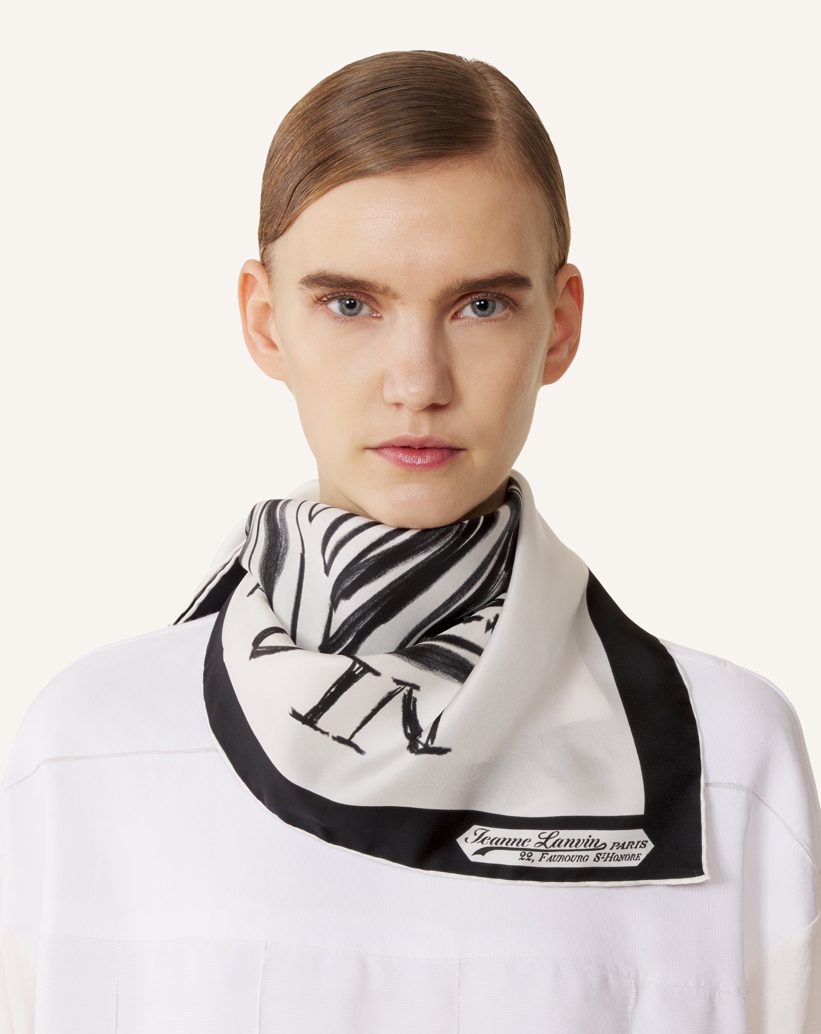 MOTHER & CHILD PRINTED SILK SCARF - Image 2