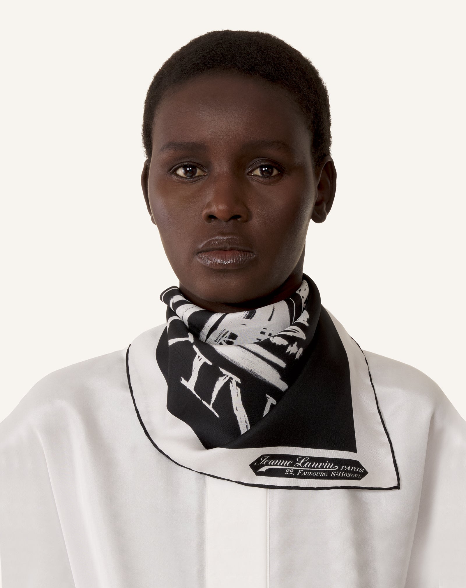 MOTHER & CHILD PRINTED SILK SCARF - Image 4