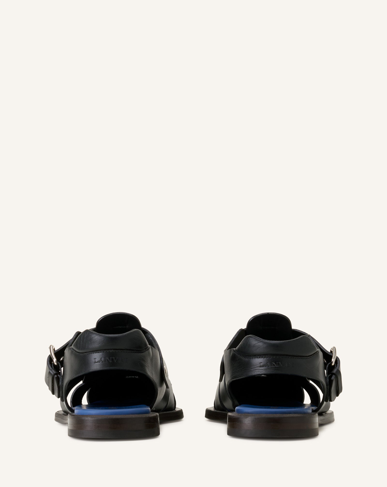 POINTED-TOE LEATHER SANDALS - Image 3