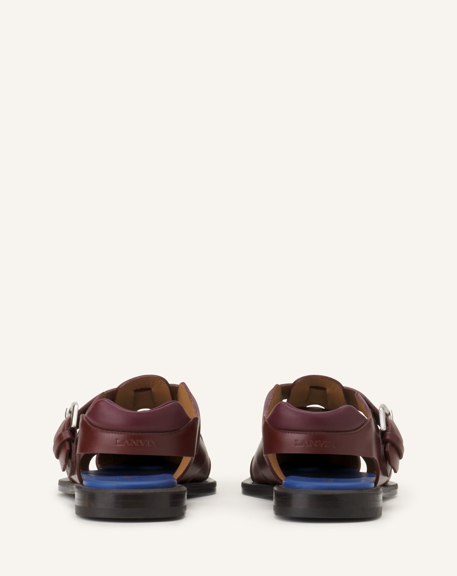 POINTED-TOE LEATHER SANDALS - Image 3