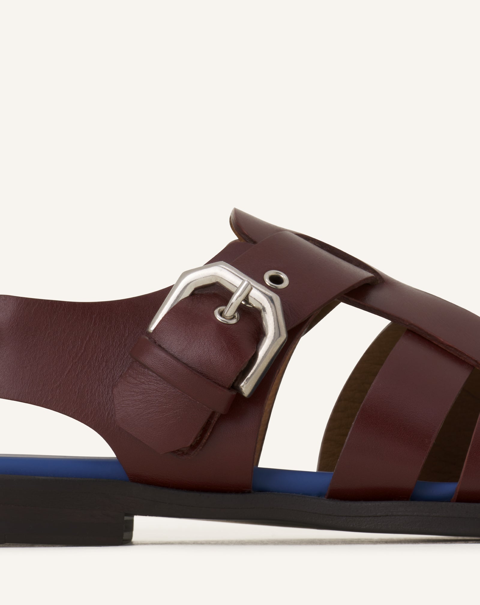 POINTED-TOE LEATHER SANDALS - Image 7
