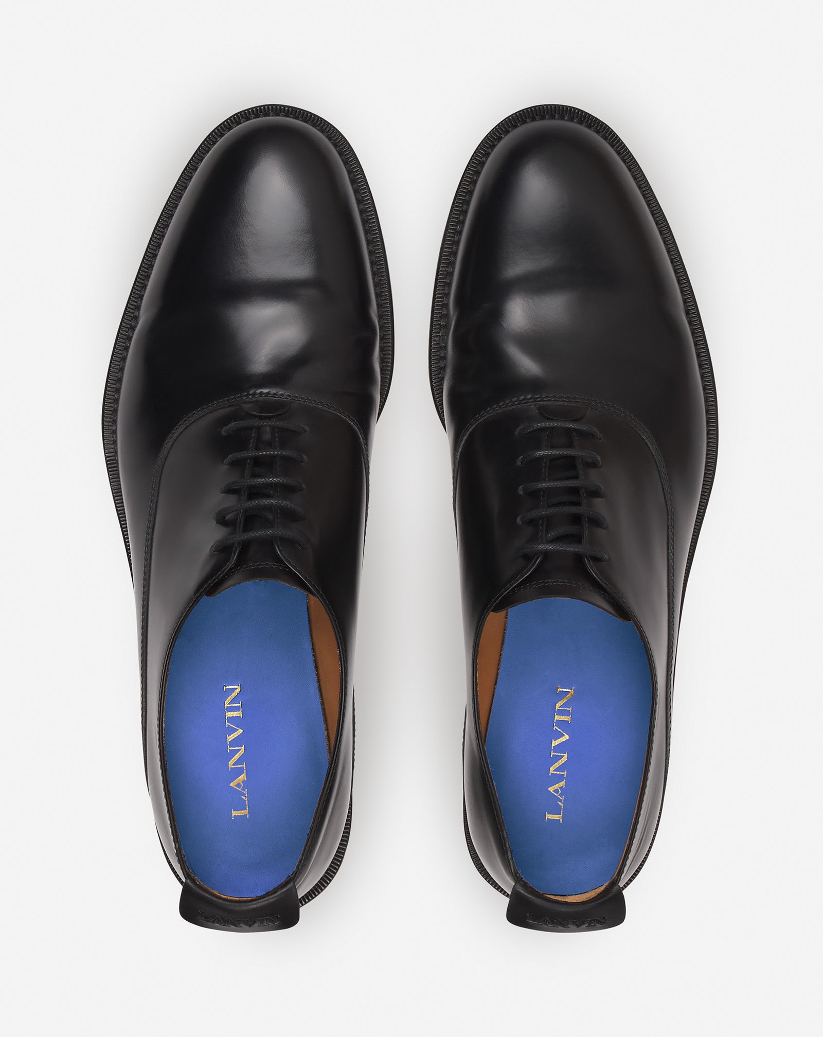 LANVIN SIGNATURE LEATHER OXFORD SHOES - Image 4