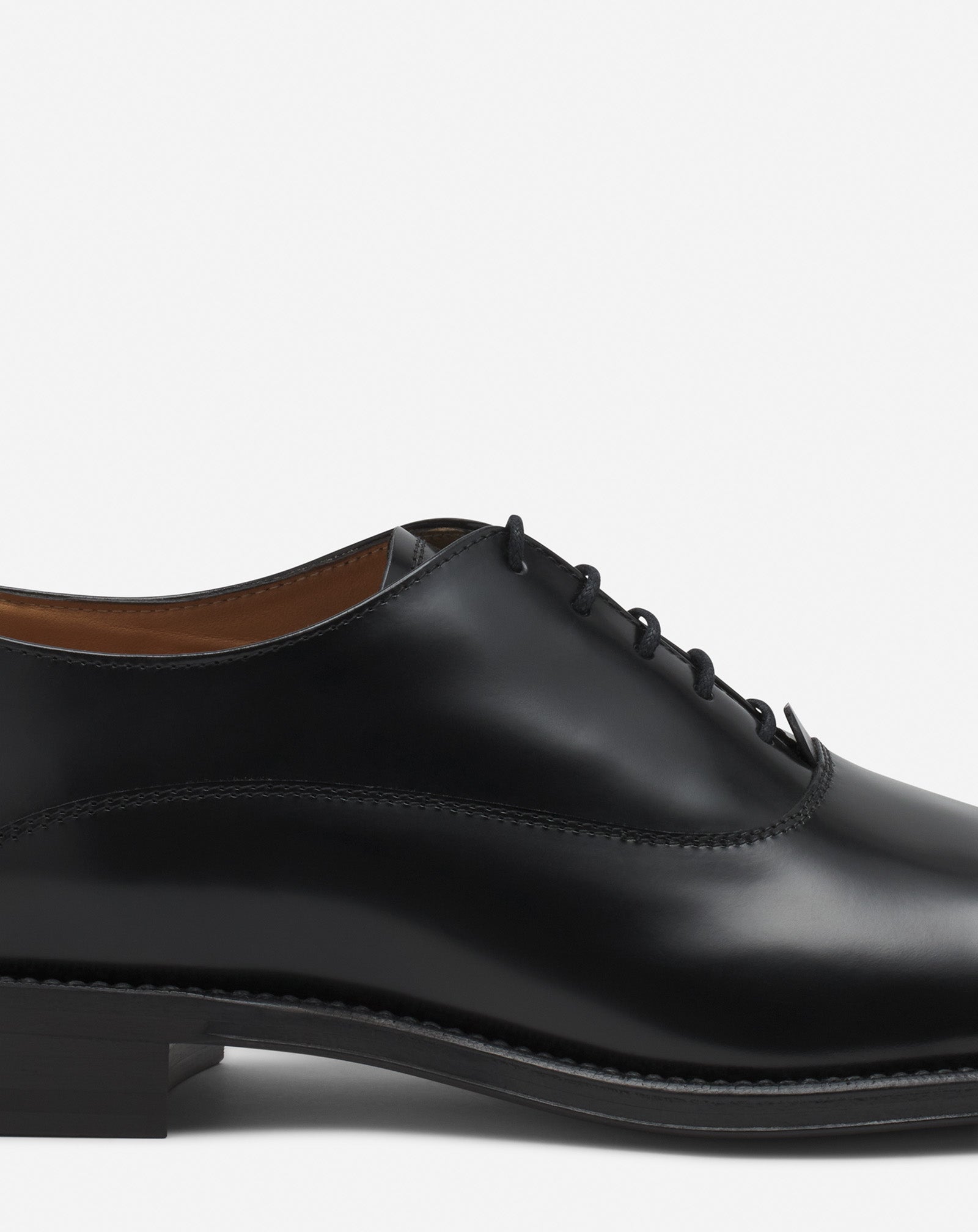 LANVIN SIGNATURE LEATHER OXFORD SHOES - Image 5