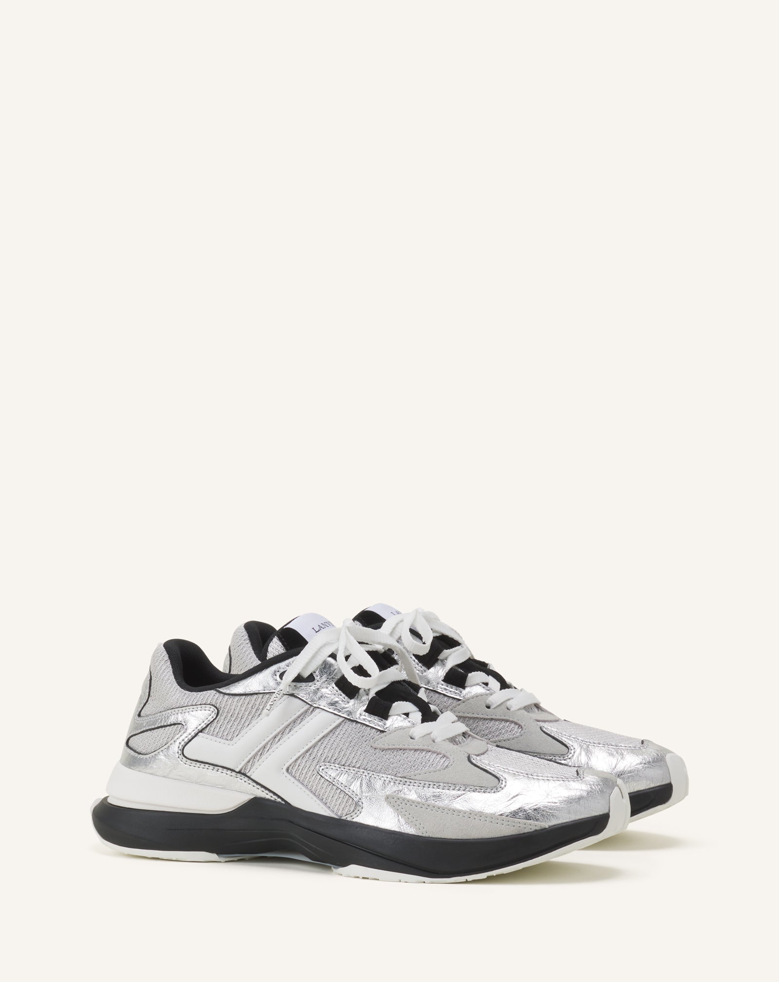 JLA SNEAKERS IN CRINKLED METALLIC LEATHER - Image 2