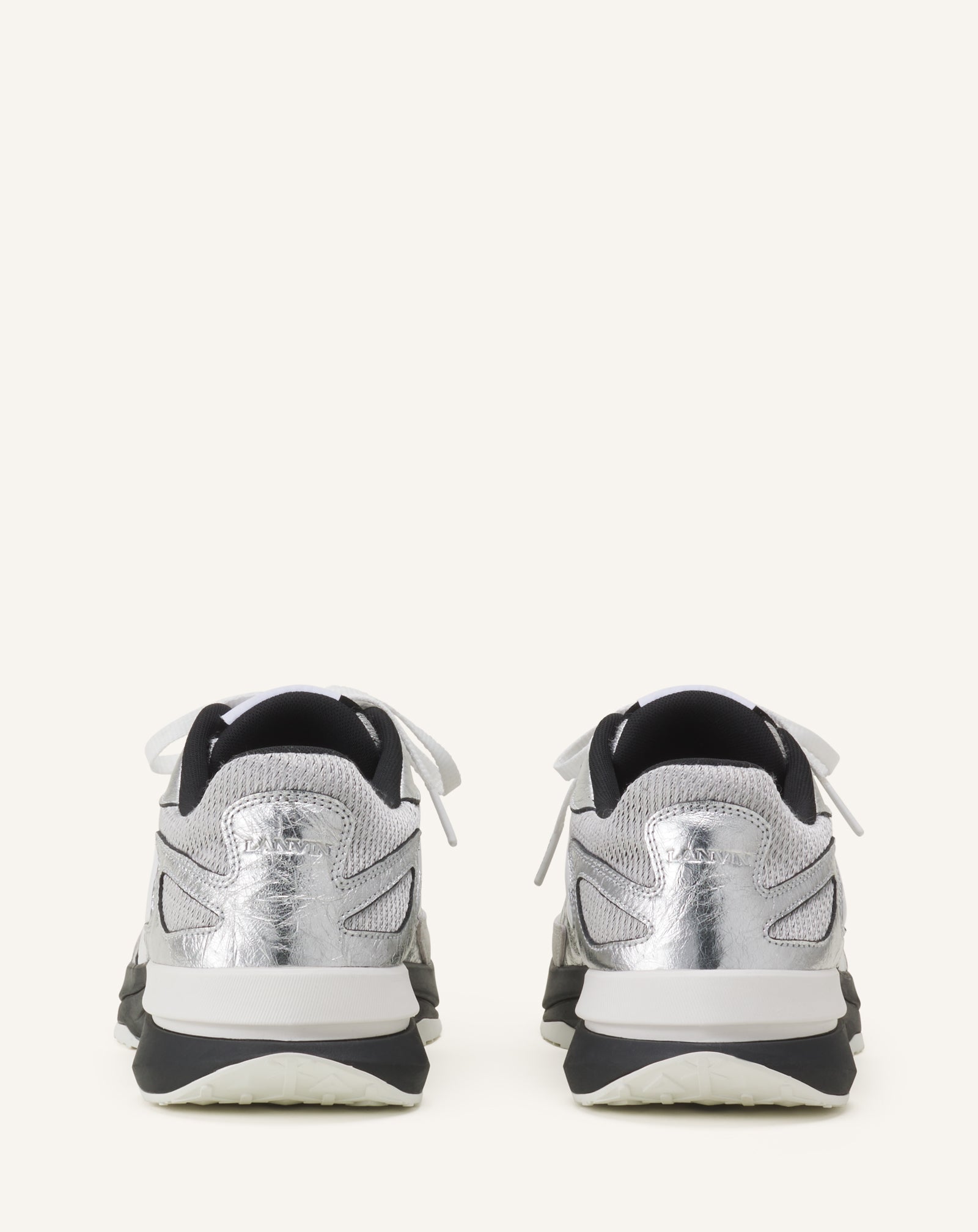 JLA SNEAKERS IN CRINKLED METALLIC LEATHER - Image 3