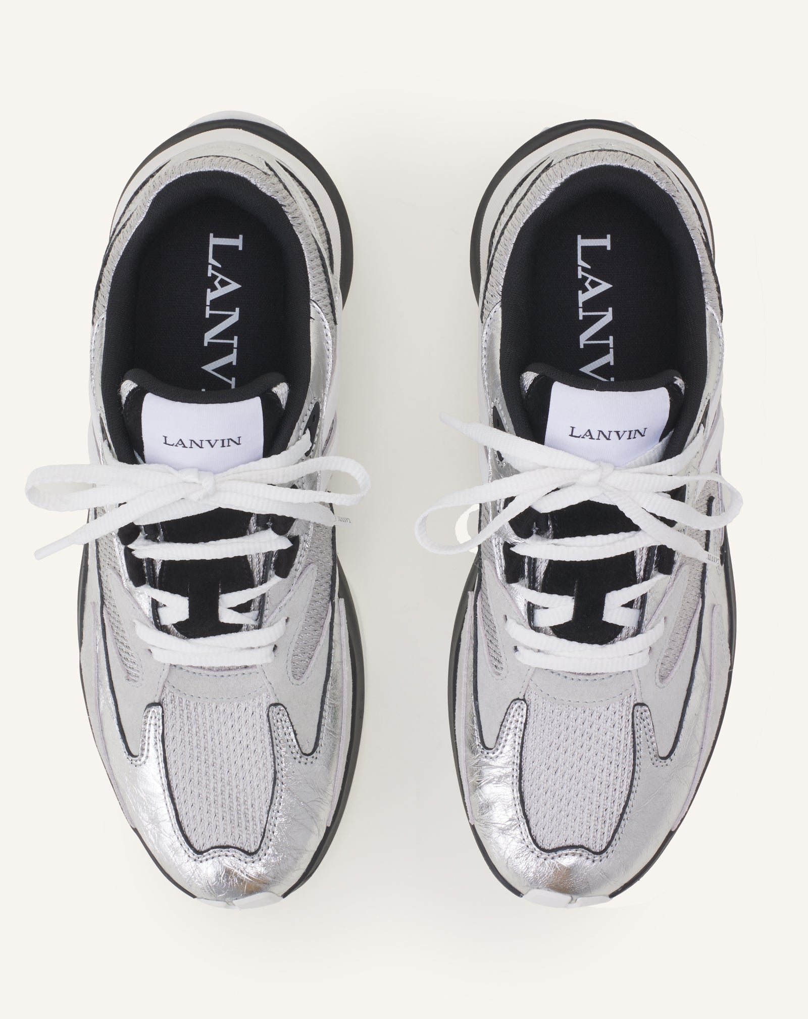 JLA SNEAKERS IN CRINKLED METALLIC LEATHER - Image 4
