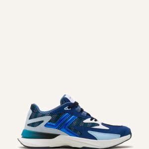 JLA SNEAKERS IN MESH AND METALLIC LEATHER