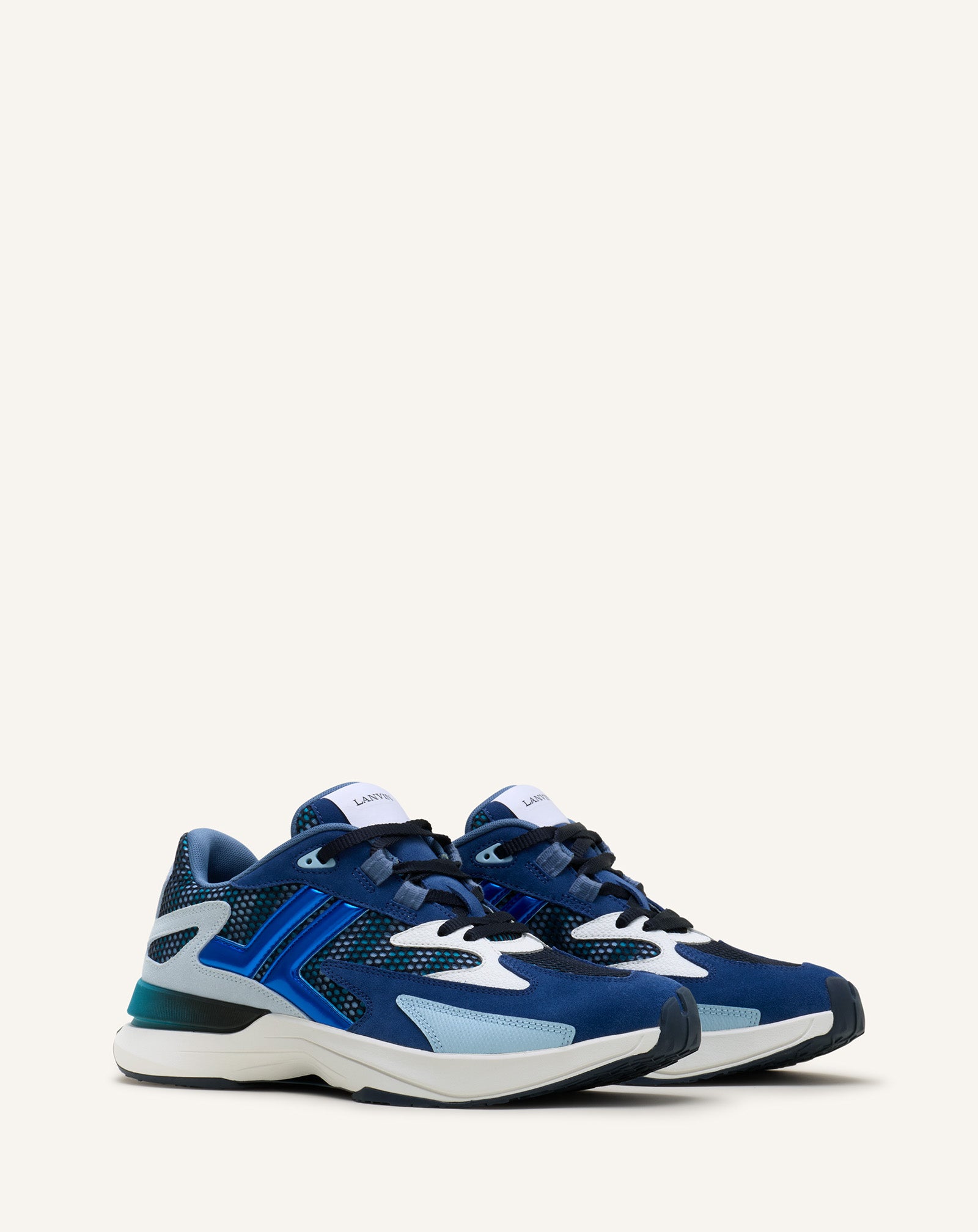 JLA SNEAKERS IN MESH AND METALLIC LEATHER - Image 2