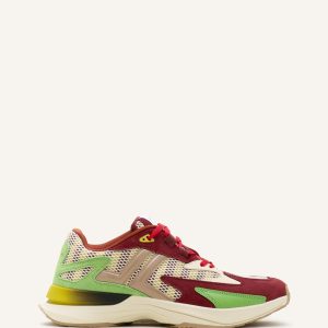 JLA SNEAKERS IN MESH AND METALLIC LEATHER