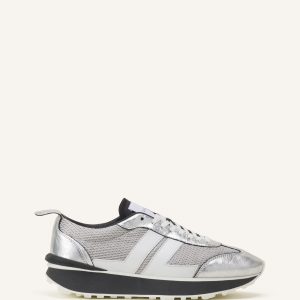BUMPR SNEAKERS IN CRINKLED METALLIC LEATHER