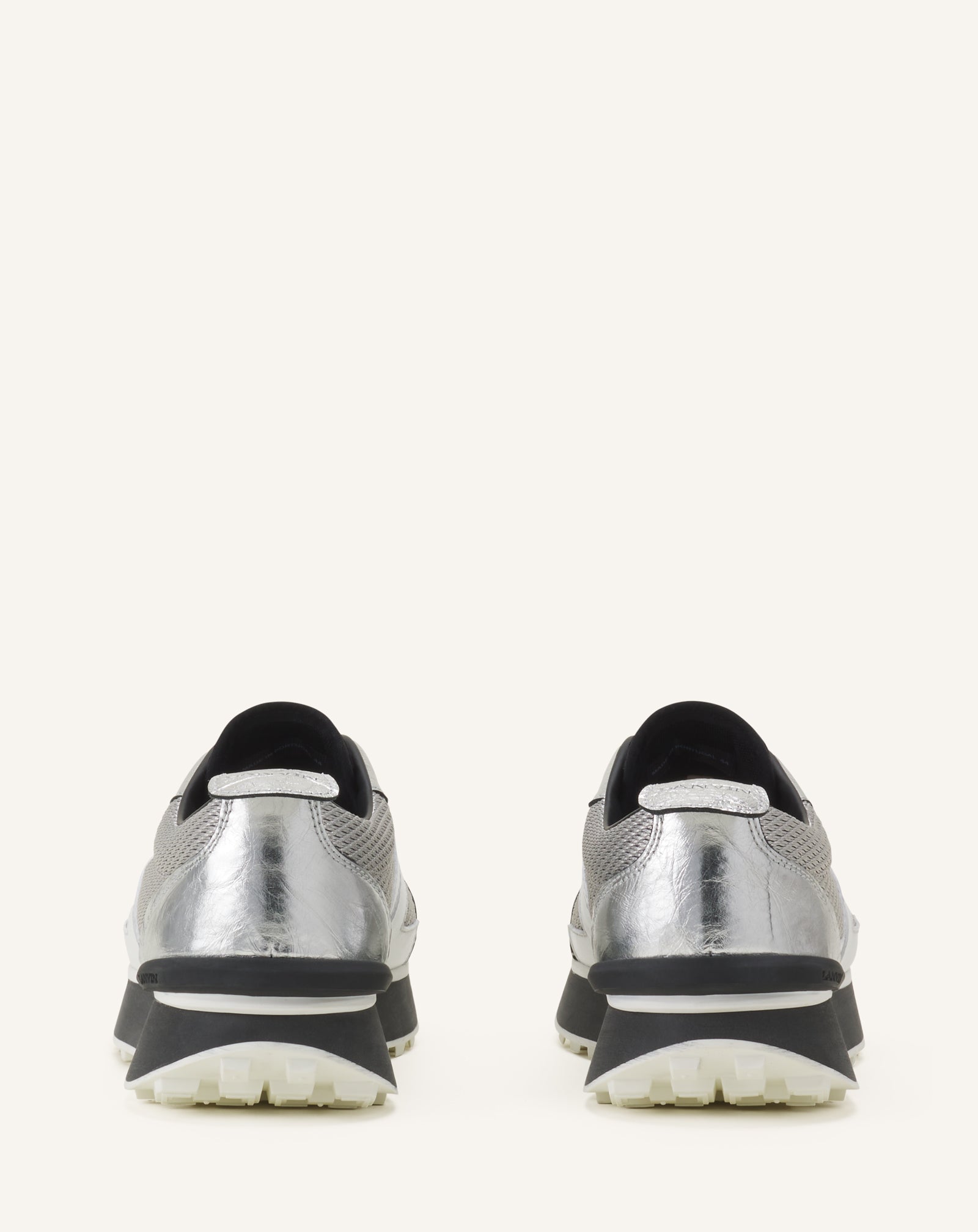 BUMPR SNEAKERS IN CRINKLED METALLIC LEATHER - Image 3