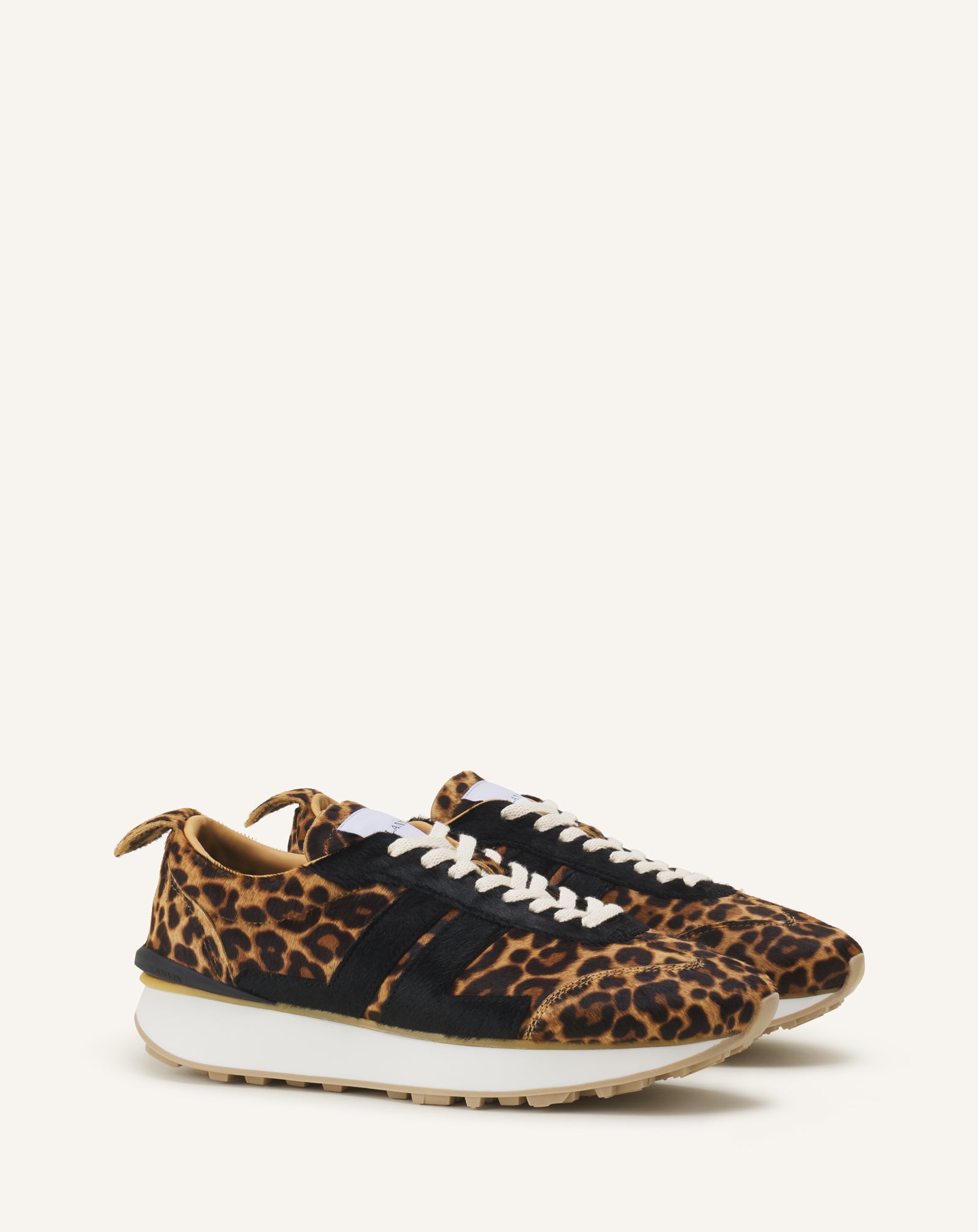 LEOPARD PRINT BUMPR SNEAKERS IN PONY - Image 2