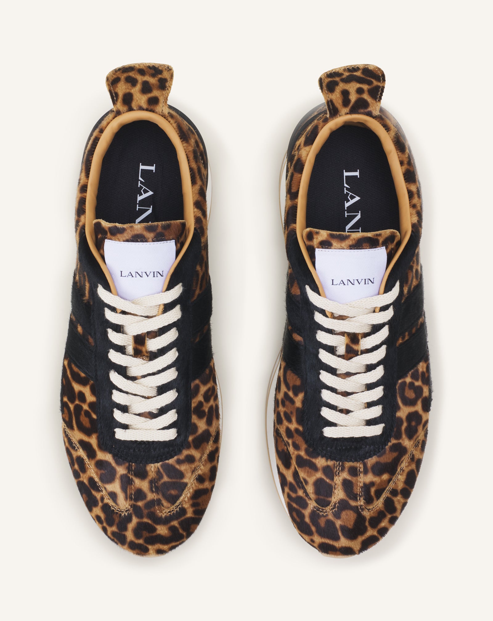 LEOPARD PRINT BUMPR SNEAKERS IN PONY - Image 4