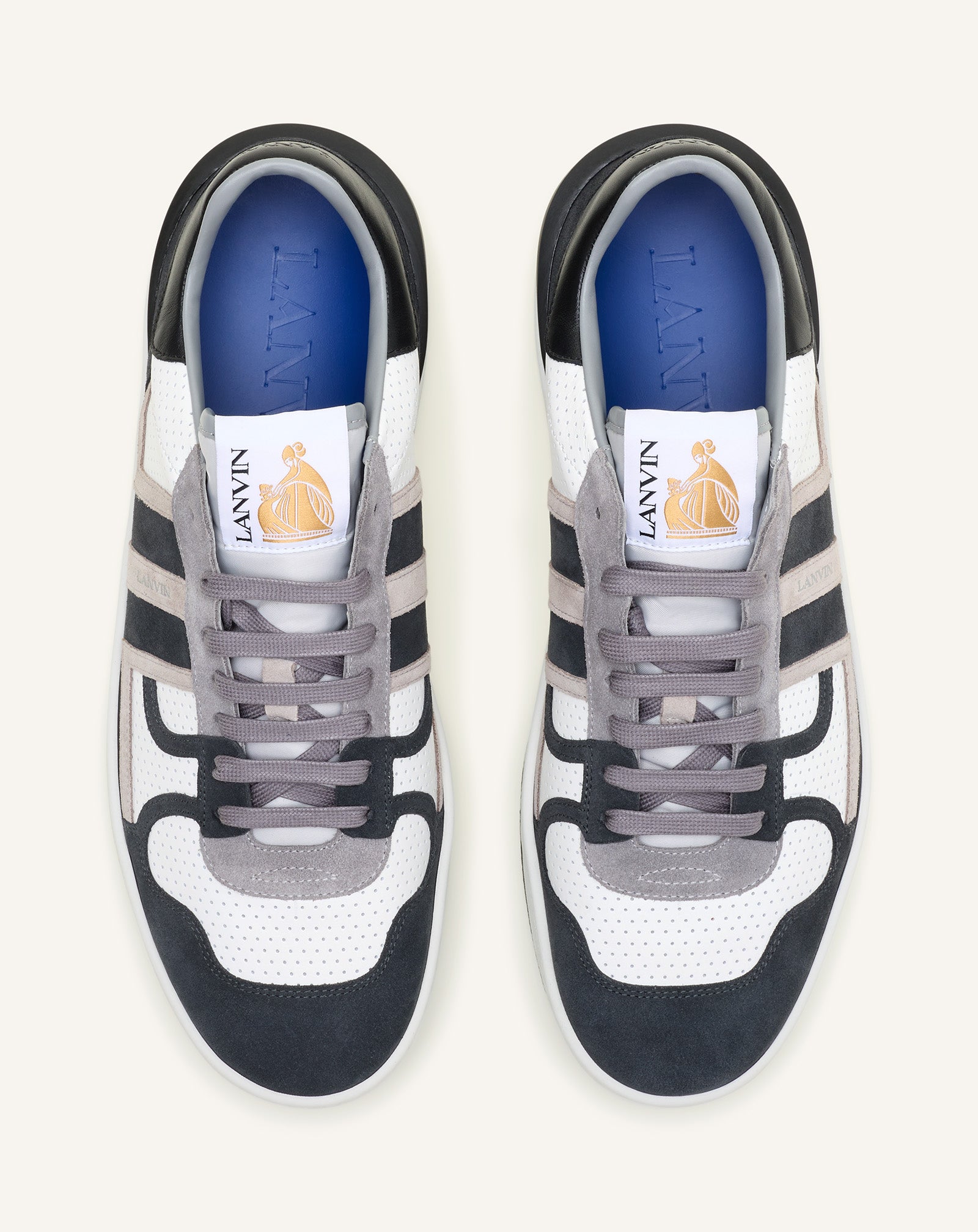 CLAY SNEAKERS IN PERFORATED LEATHER AND SUEDE - Image 4