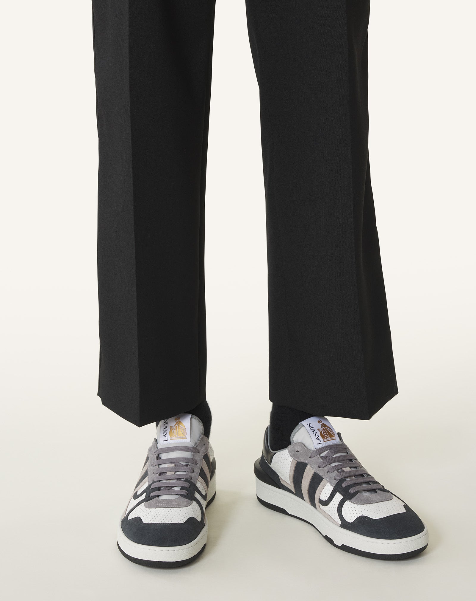 CLAY SNEAKERS IN PERFORATED LEATHER AND SUEDE - Image 7