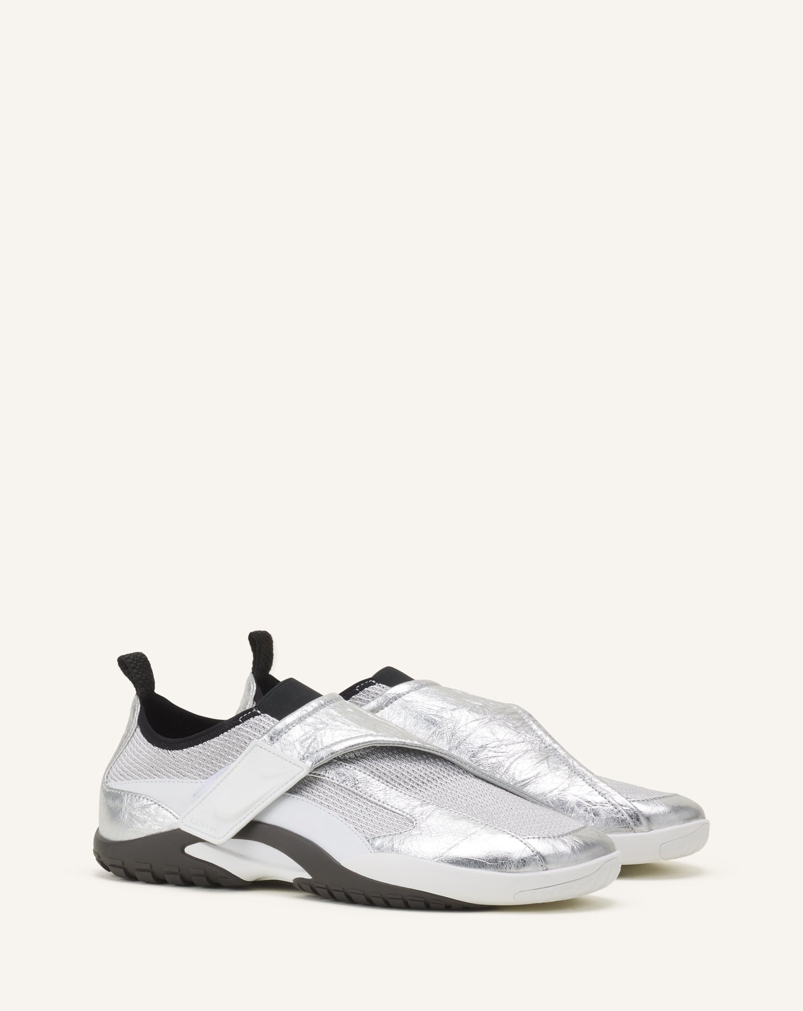 LNV1 SNEAKERS IN CRINKLED METALLIC LEATHER - Image 2