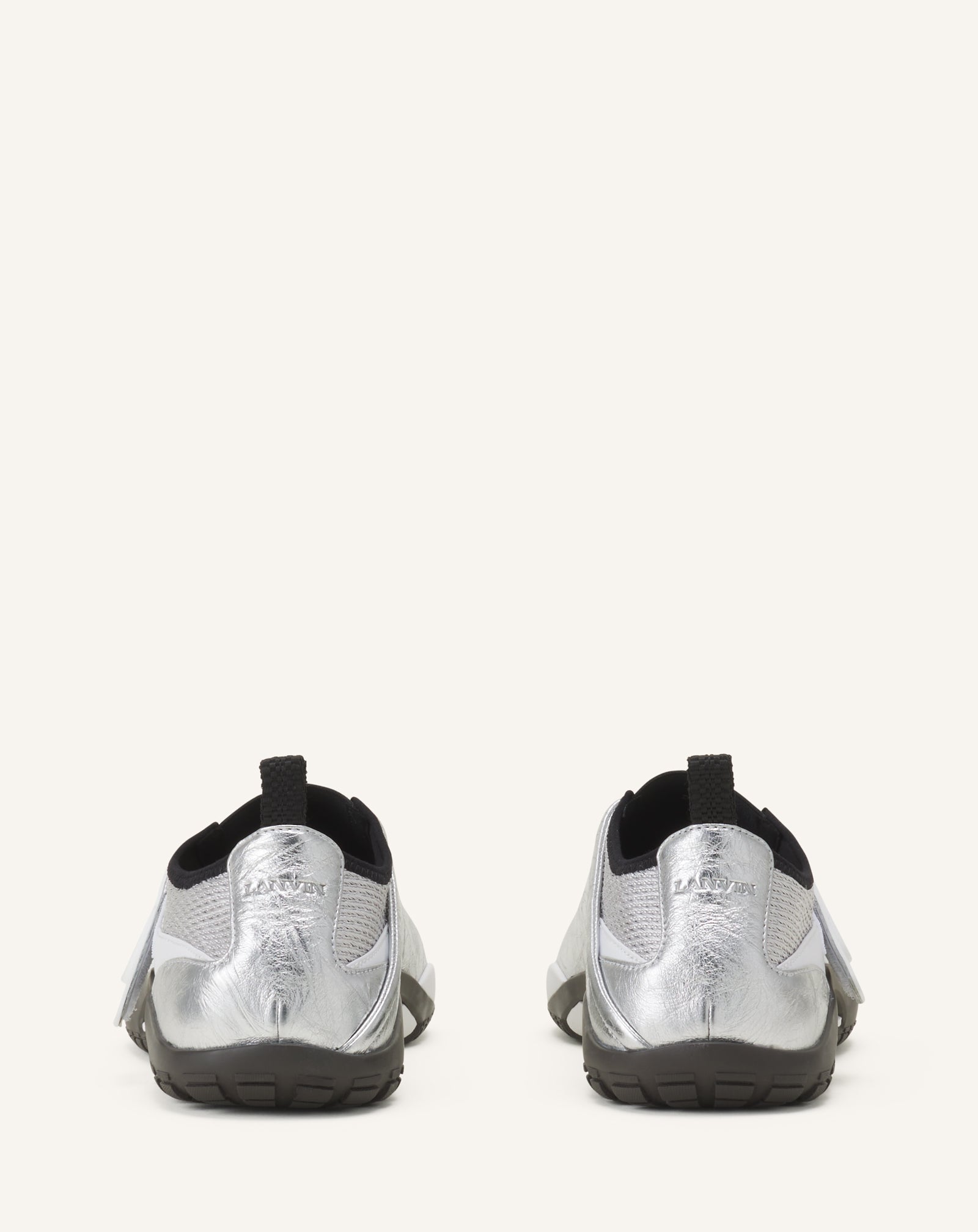 LNV1 SNEAKERS IN CRINKLED METALLIC LEATHER - Image 3