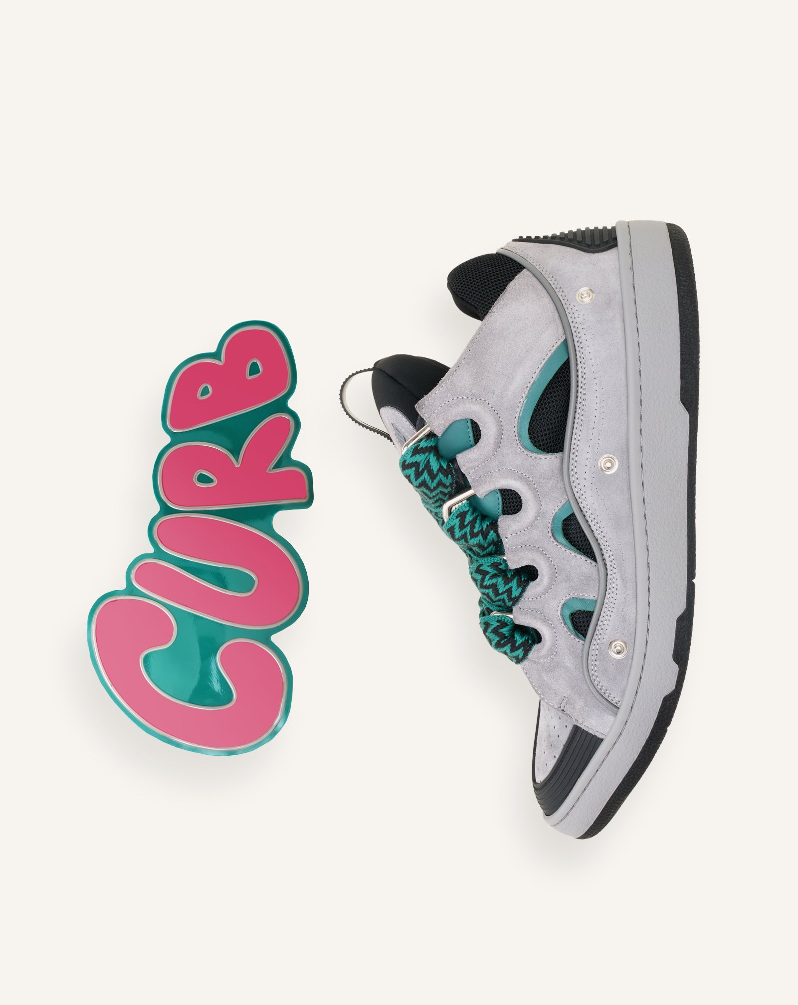 CURB PATCH SNEAKERS IN LEATHER - Image 4