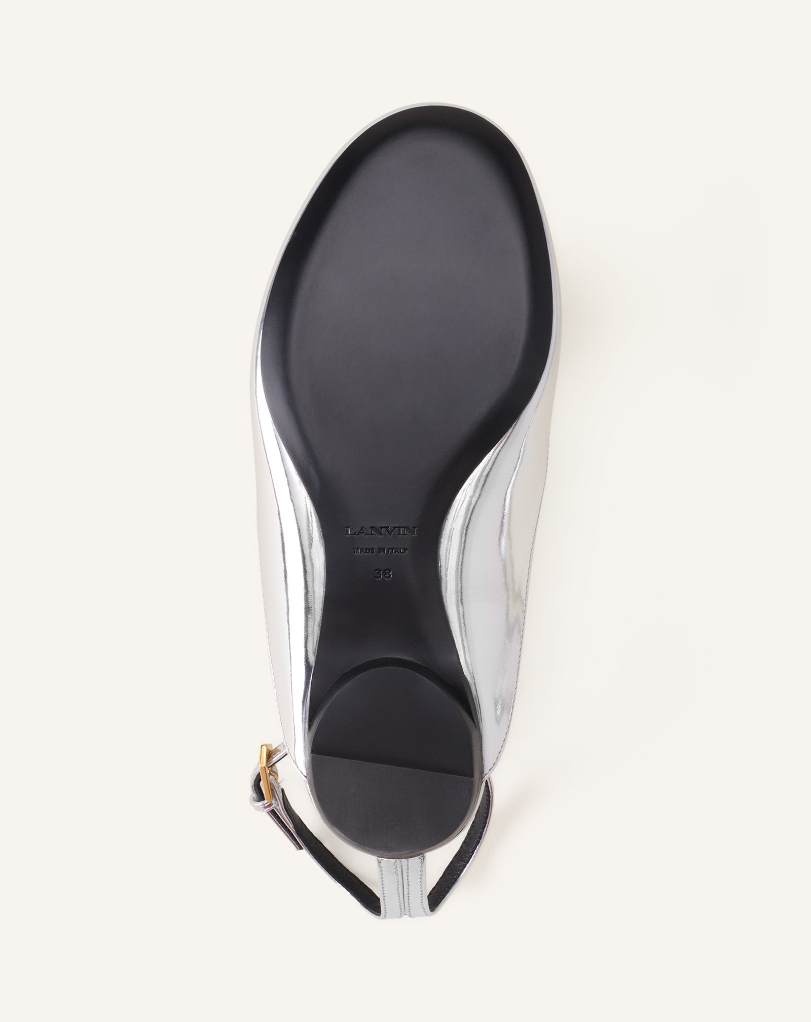 MARY-JANE BALLERINA IN METALLIC LEATHER - Image 6
