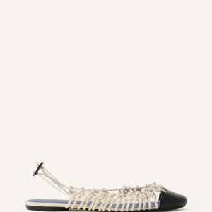 KNITLINE SLINGBACK BALLERINA IN LEATHER