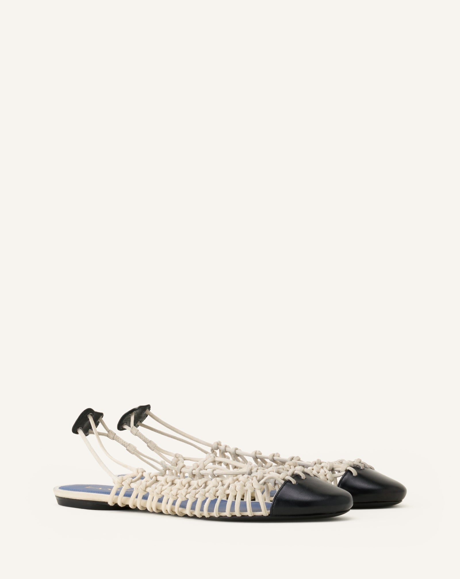 KNITLINE SLINGBACK BALLERINA IN LEATHER - Image 2