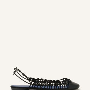 KNITLINE SLINGBACK BALLERINA IN LEATHER