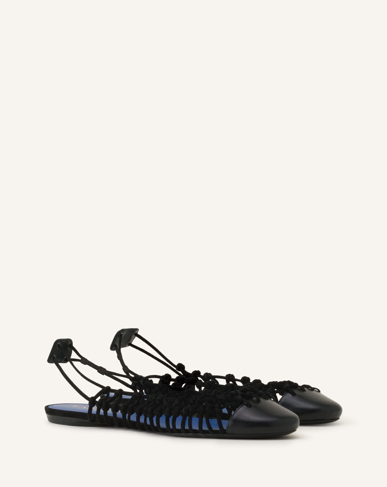 KNITLINE SLINGBACK BALLERINA IN LEATHER - Image 2