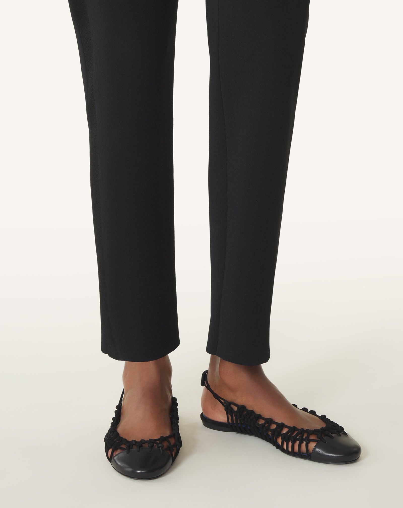 KNITLINE SLINGBACK BALLERINA IN LEATHER - Image 7