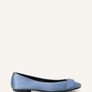 THE BOW BALLERINA FLAT IN SATIN