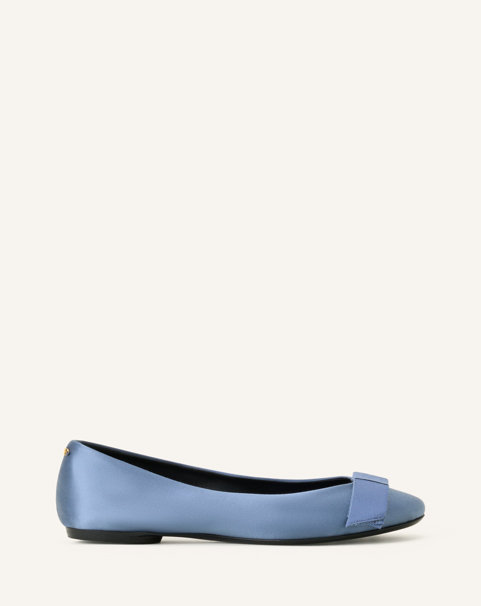 THE BOW BALLERINA FLAT IN SATIN