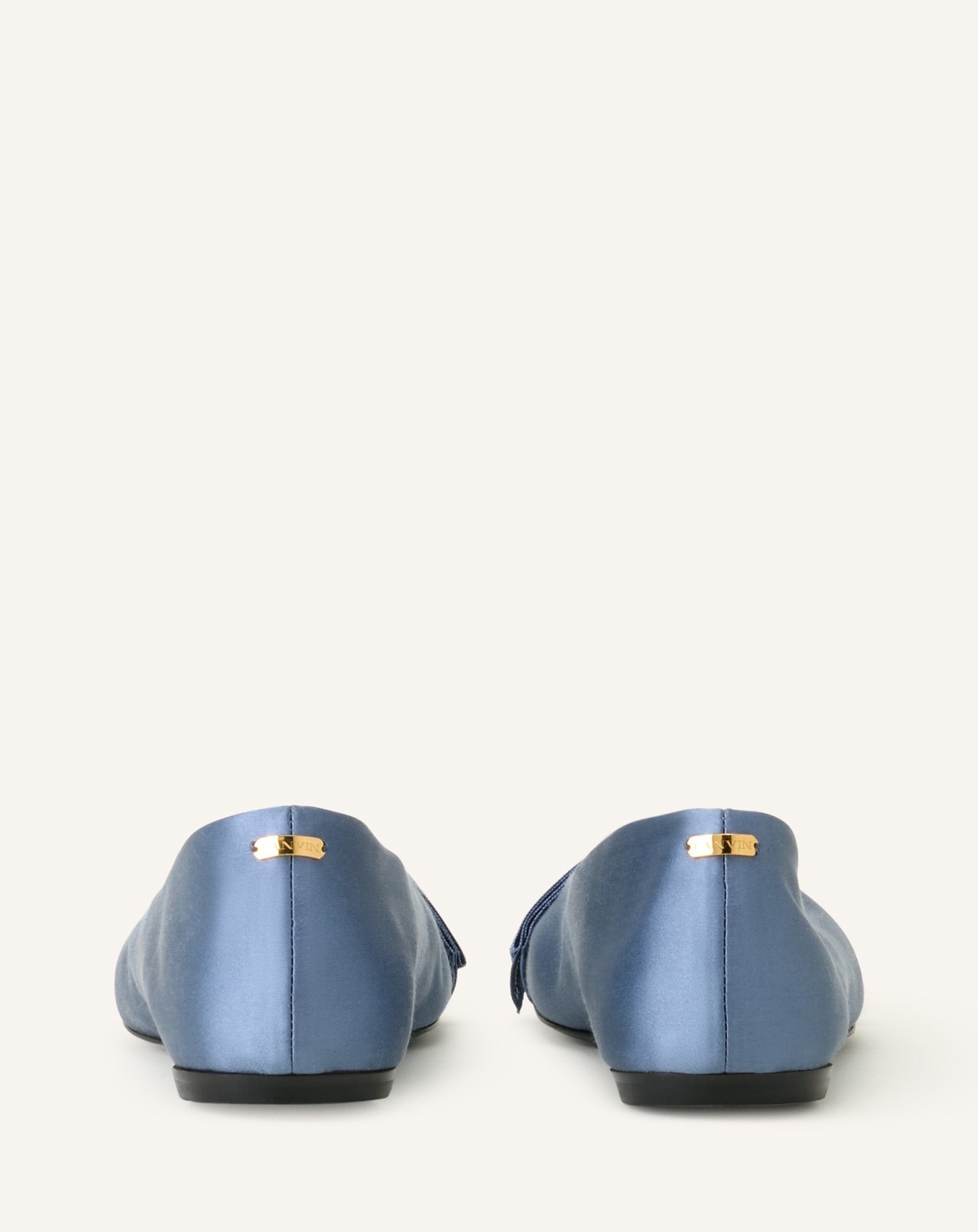THE BOW BALLERINA FLAT IN SATIN - Image 3