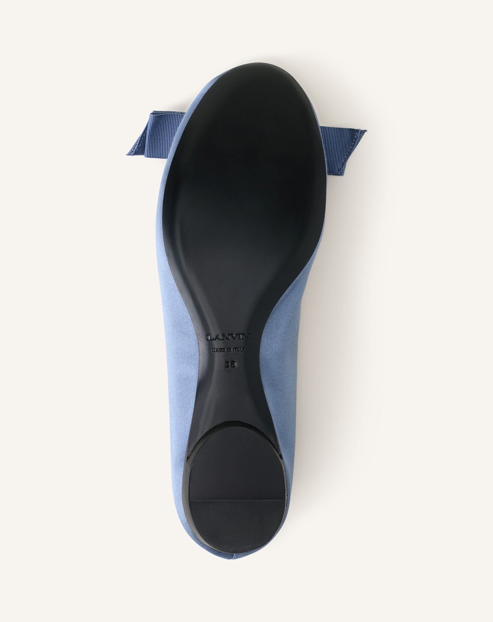 THE BOW BALLERINA FLAT IN SATIN - Image 5