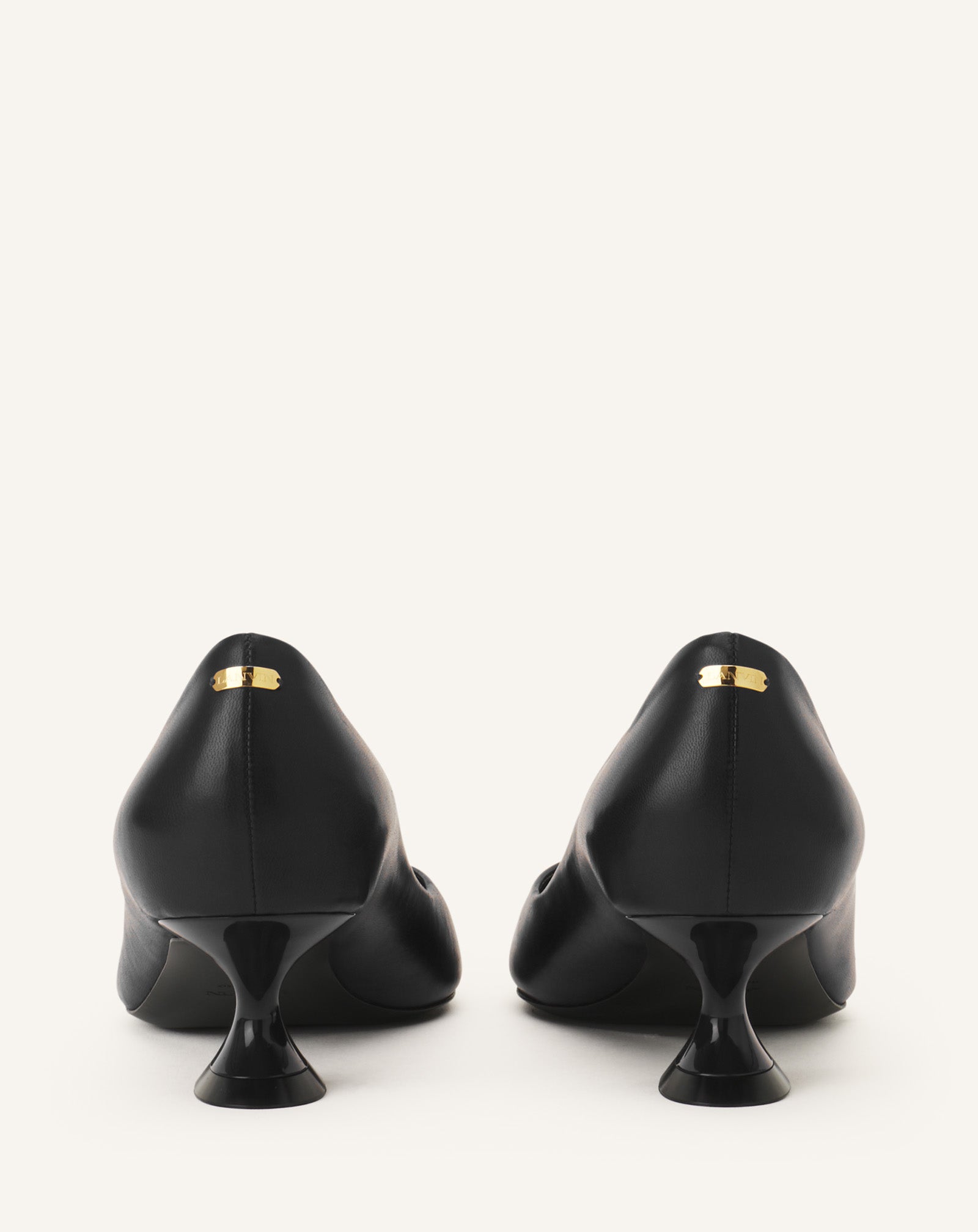 MIDNIGHT STEP PUMP IN LEATHER - Image 3