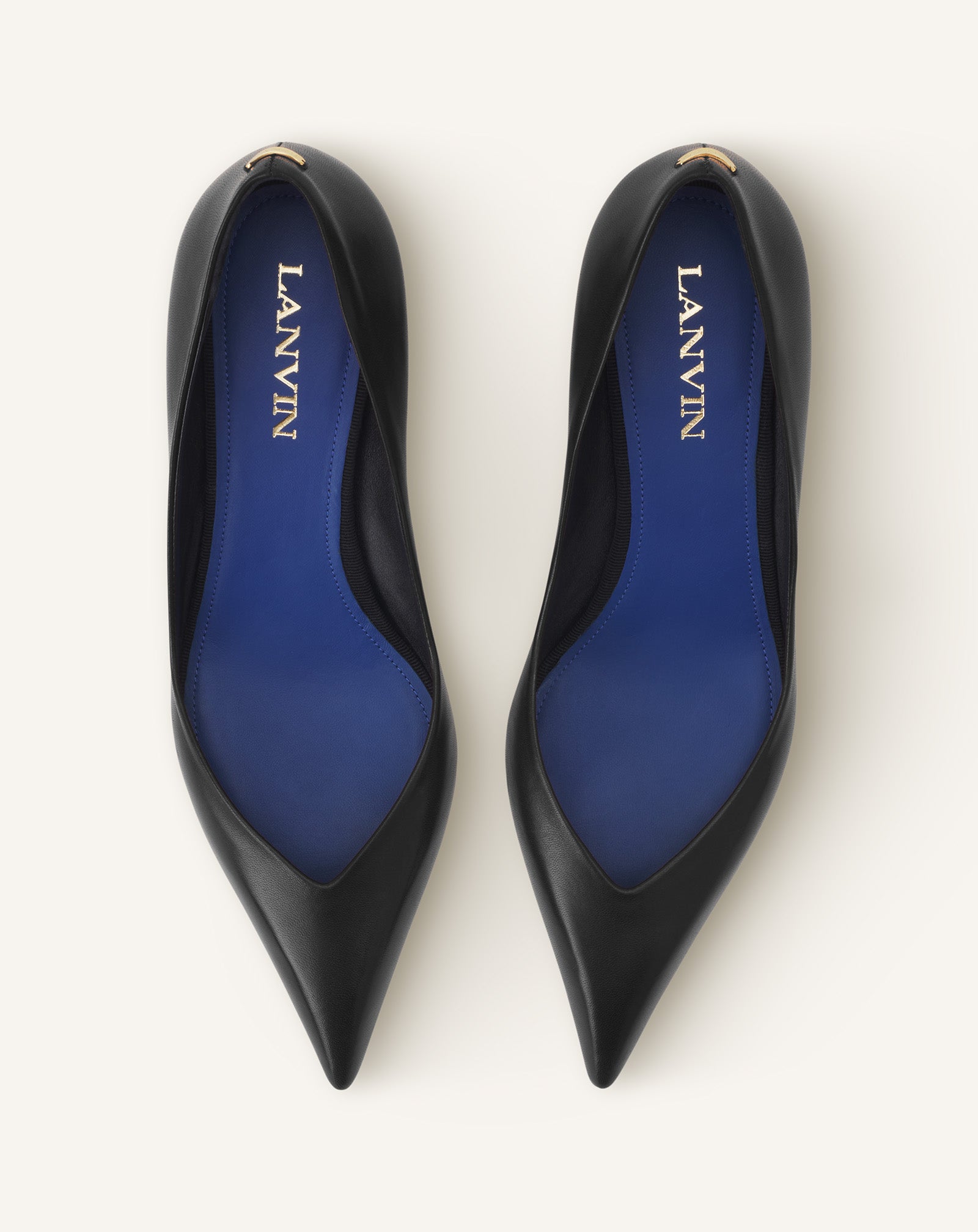 MIDNIGHT STEP PUMP IN LEATHER - Image 4