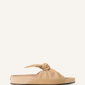 COCOON FLAT LEATHER MULE