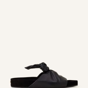 COCOON FLAT LEATHER MULE
