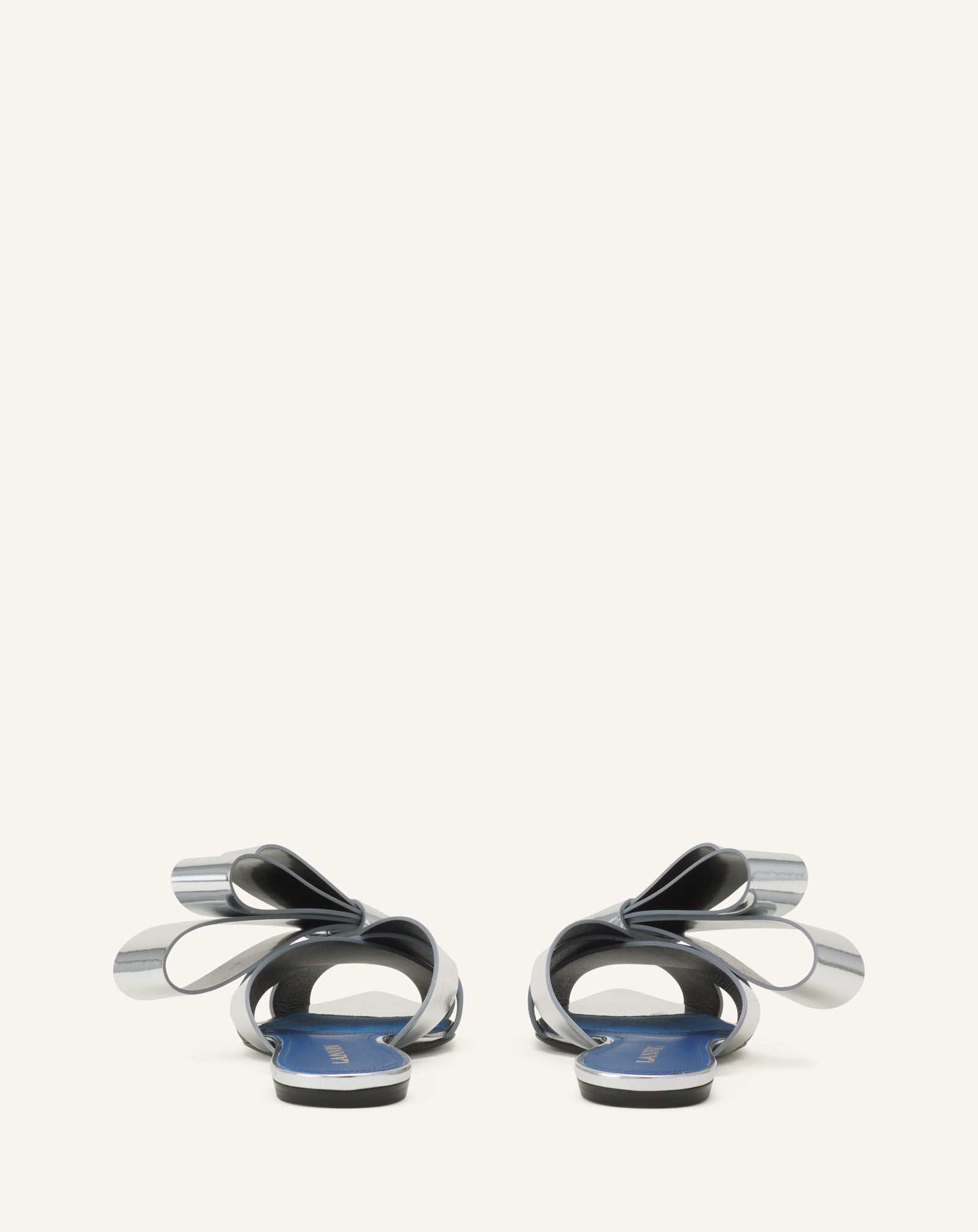 CADEAU FLAT MULE IN METALLIC LEATHER - Image 3