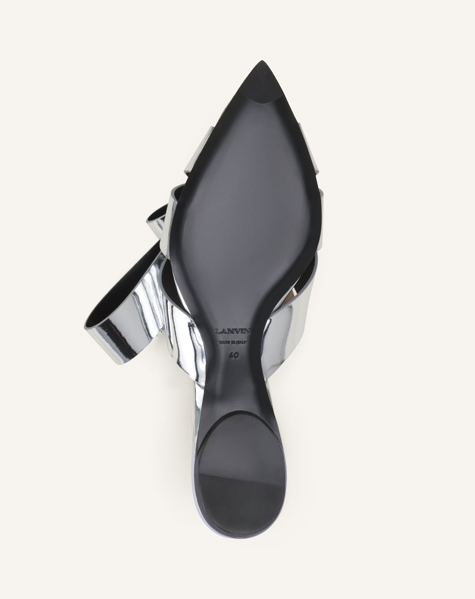 CADEAU FLAT MULE IN METALLIC LEATHER - Image 6