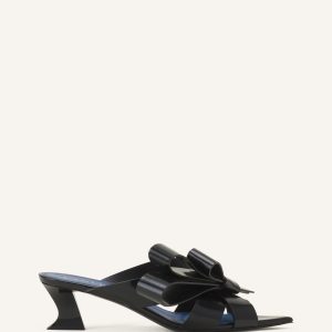 CADEAU LEATHER MULE WITH HEEL