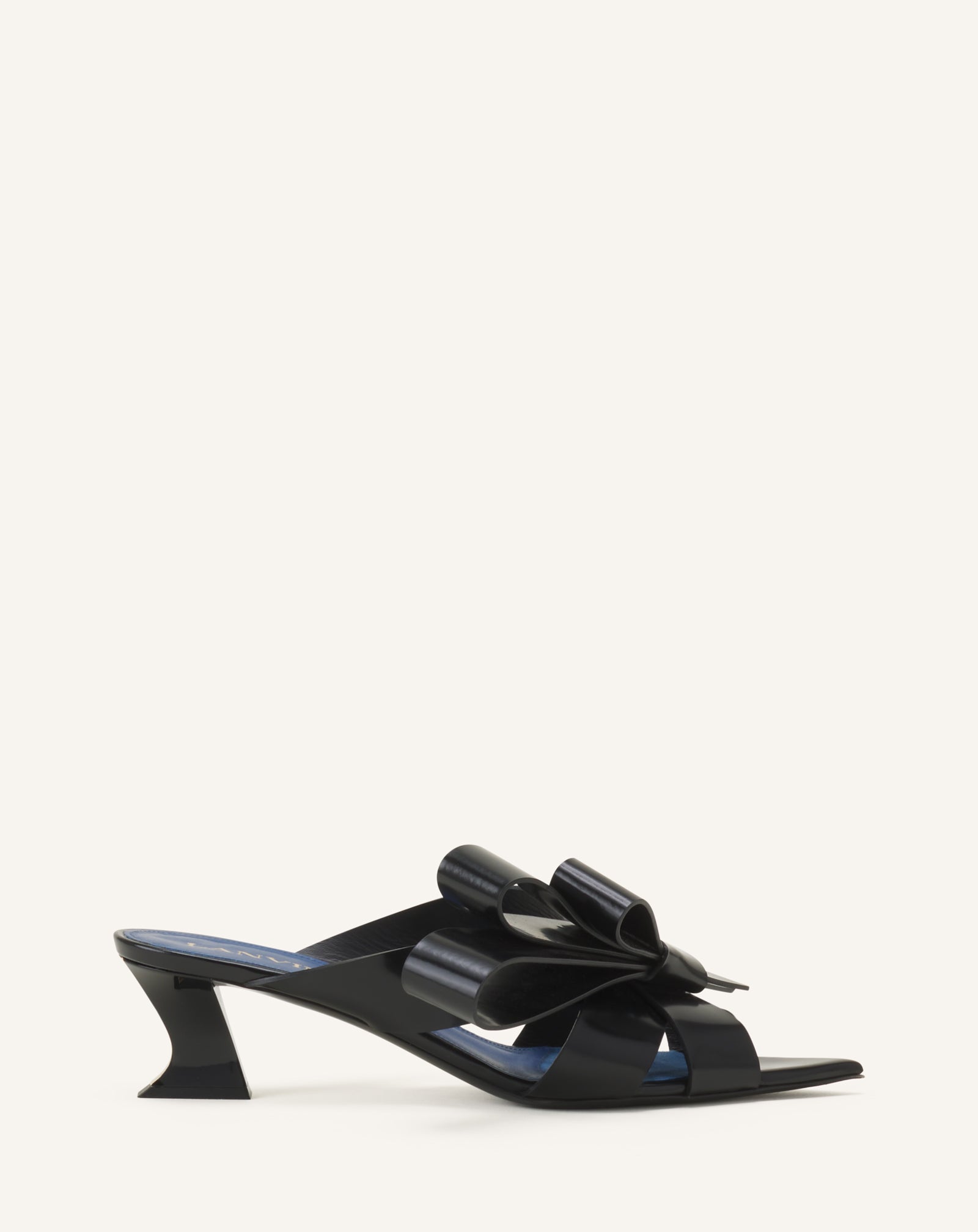 CADEAU LEATHER MULE WITH HEEL