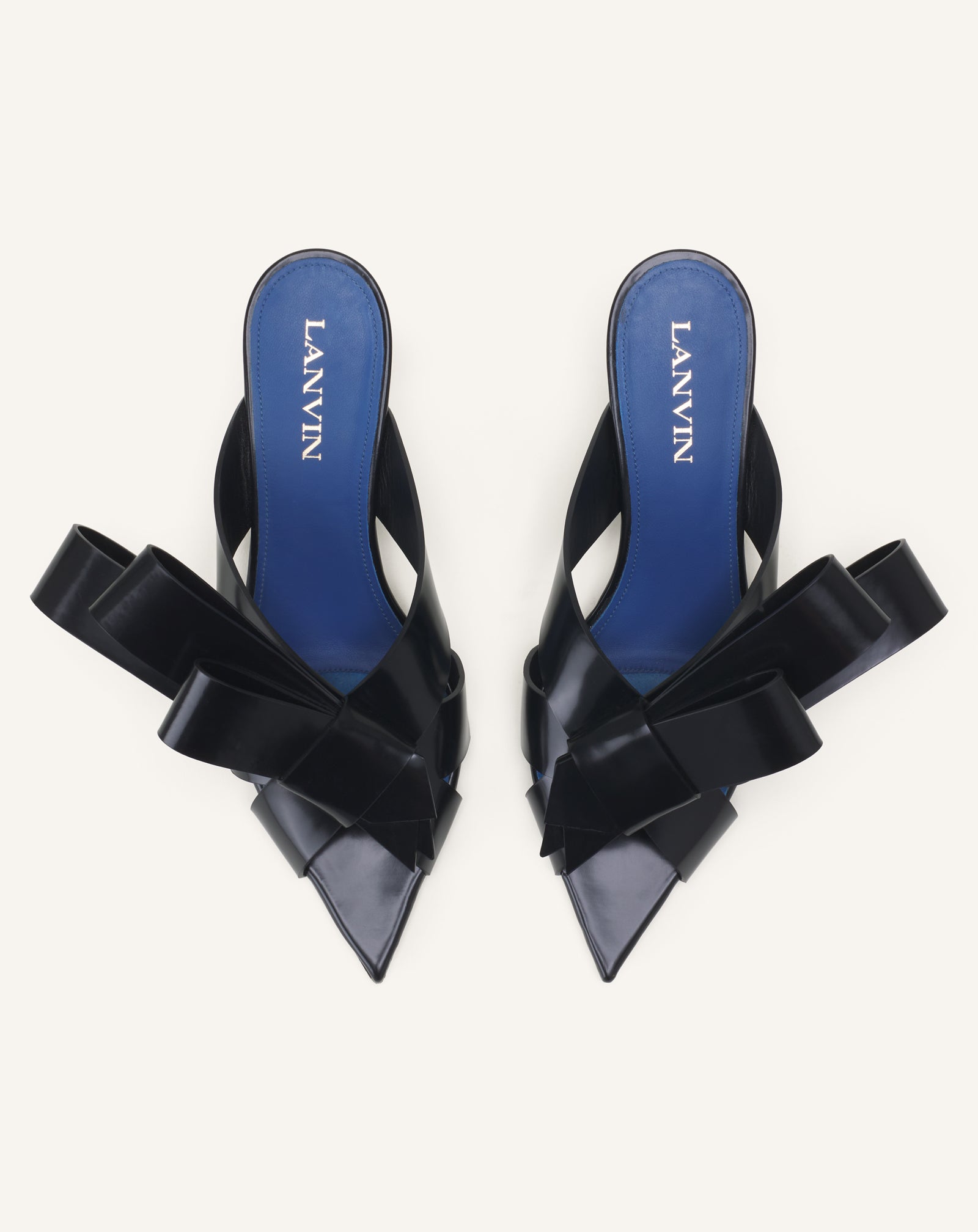 CADEAU LEATHER MULE WITH HEEL - Image 4