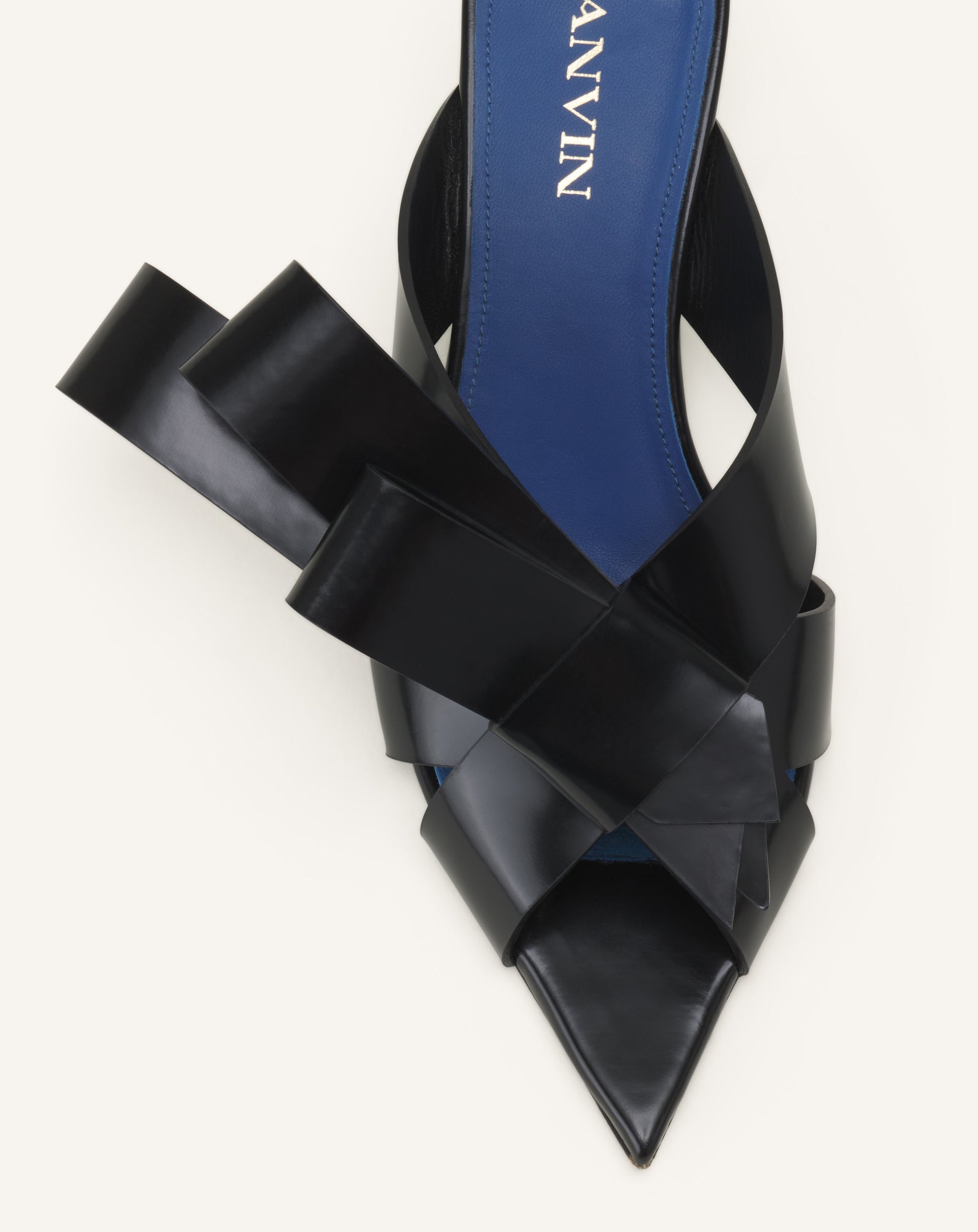 CADEAU LEATHER MULE WITH HEEL - Image 5