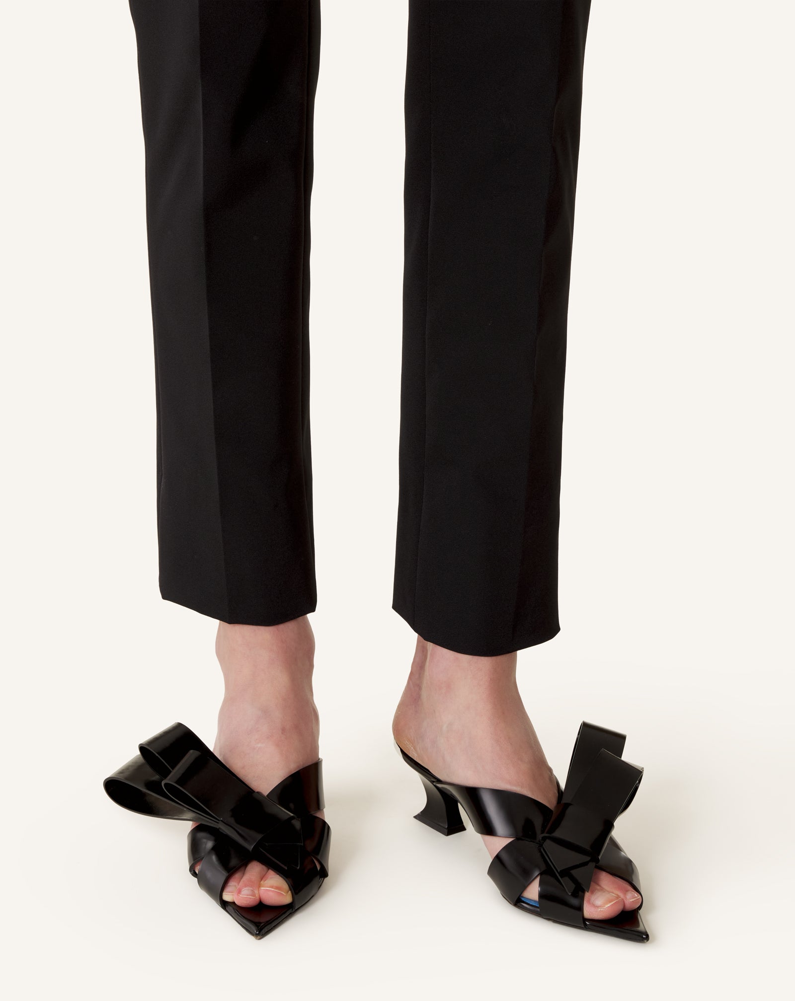 CADEAU LEATHER MULE WITH HEEL - Image 8