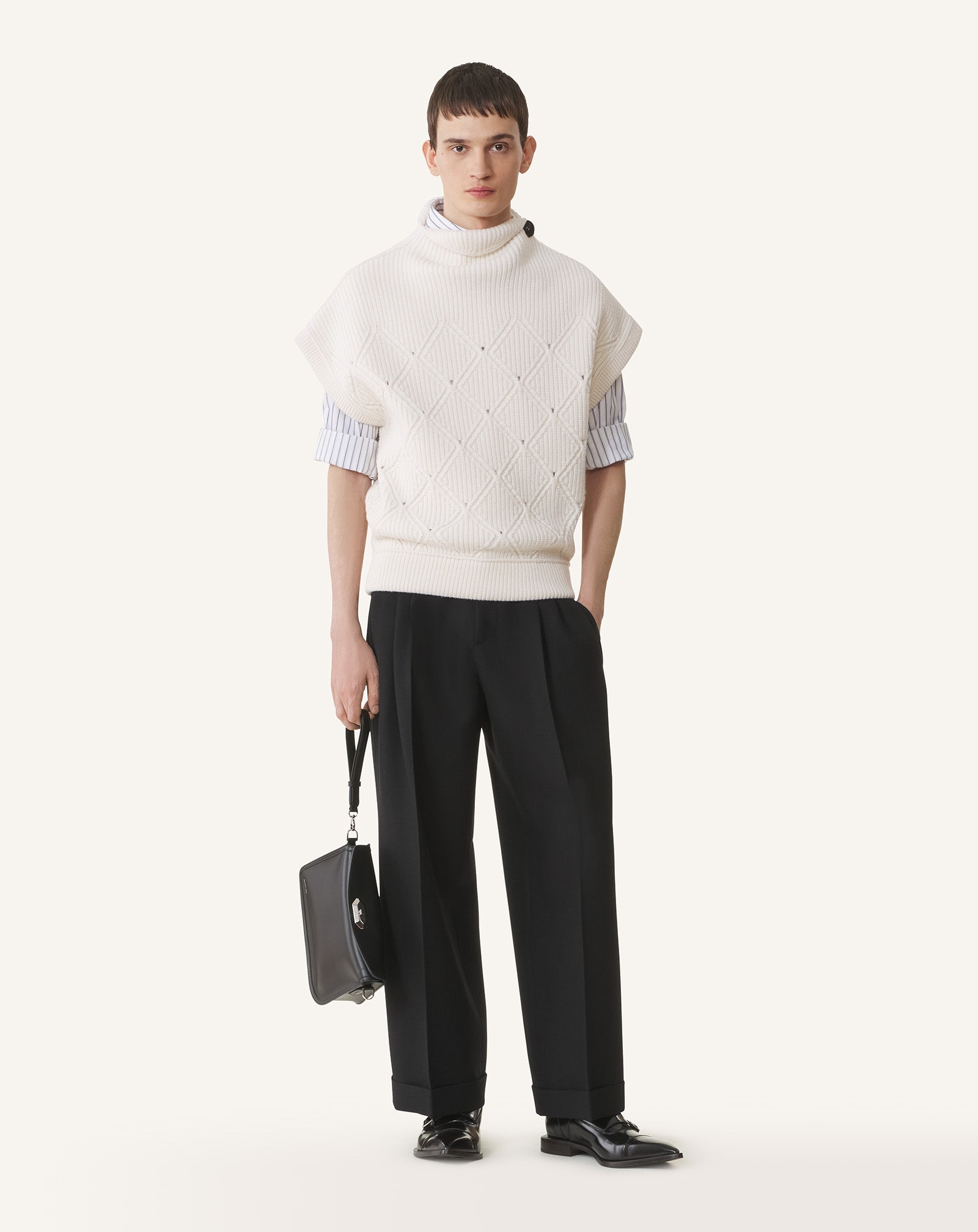 COMPAGNON CLUTCH BAG IN LEATHER - Image 2