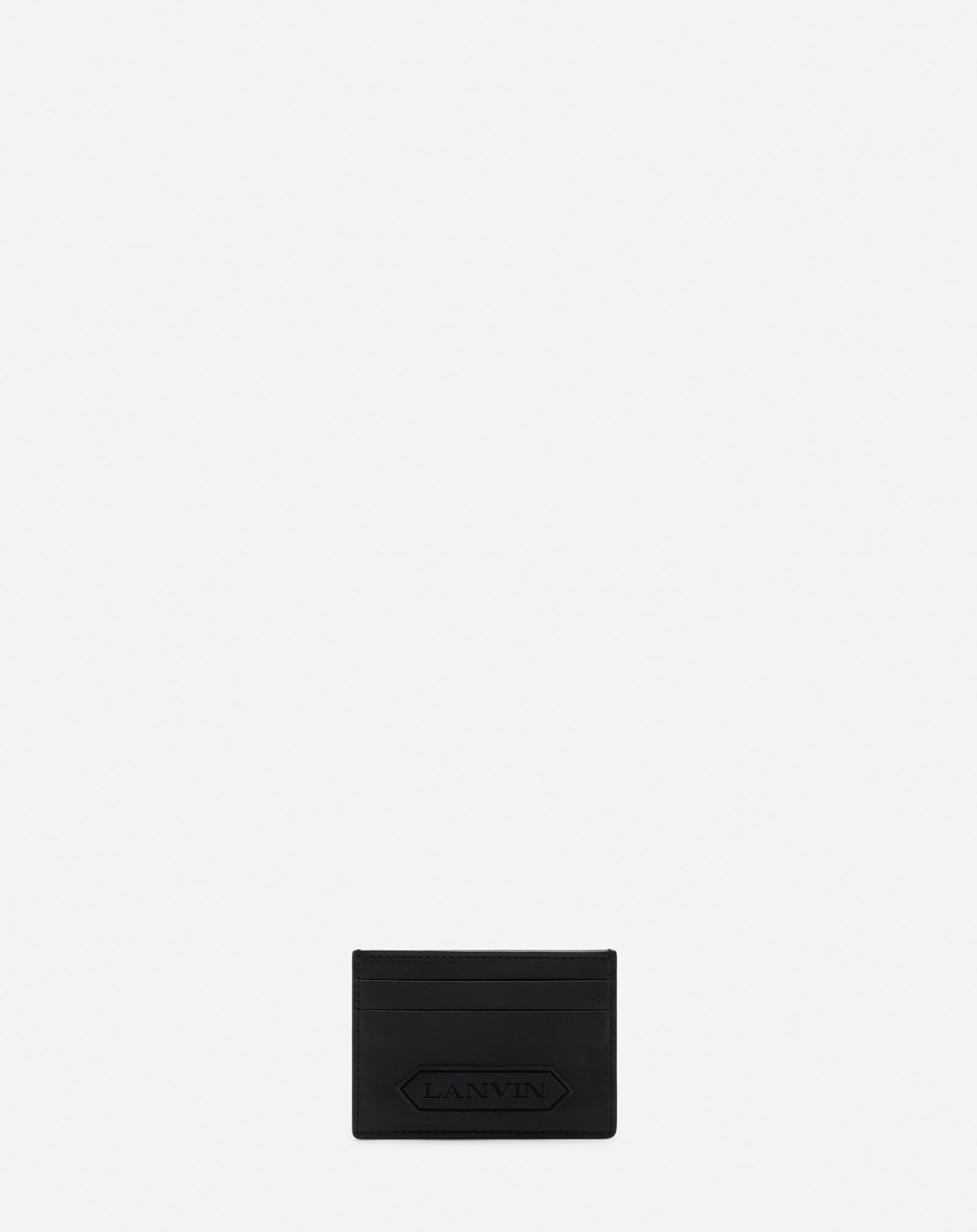 LANVIN SIGNATURE LEATHER CARDHOLDER