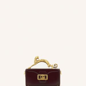 PENCIL CAT NANO BAG IN PATENT LEATHER