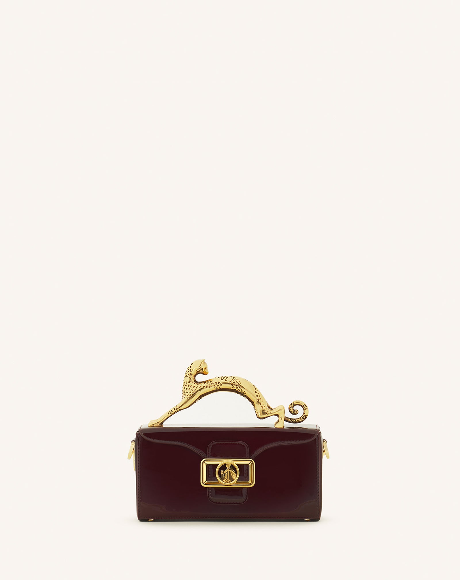 PENCIL CAT NANO BAG IN PATENT LEATHER