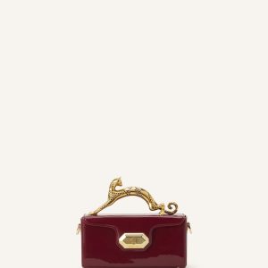PENCIL CAT NANO BAG IN PATENT LEATHER