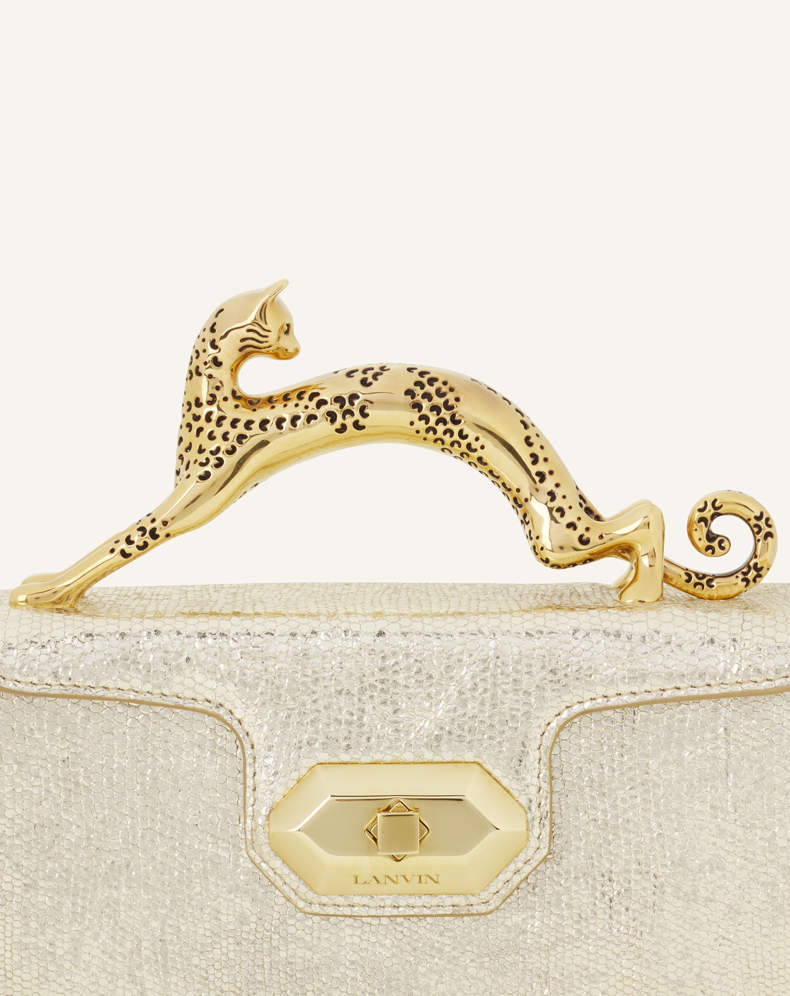 PENCIL CAT NANO BAG IN CRACKLED METALLIC LEATHER - Image 8